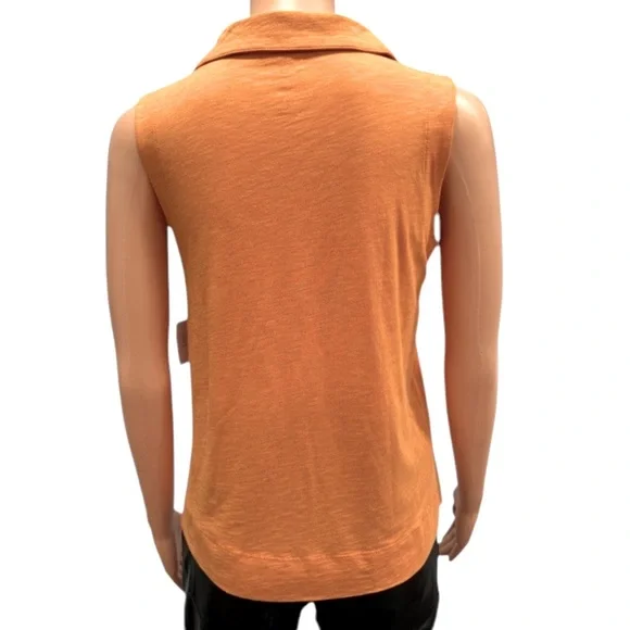 NWOT SIGRID OLSEN V Neck Collared Tank Medium - Picture 5 of 10